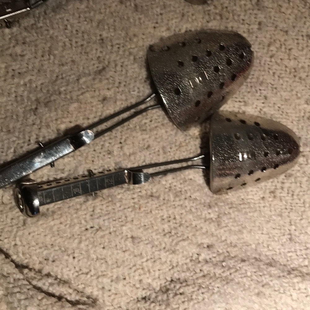 Antique metal shoe trees